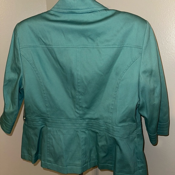 East 5th Petite Blazer – Teal Textured Jacket – PXL – New Without Tags - Picture 3 of 9